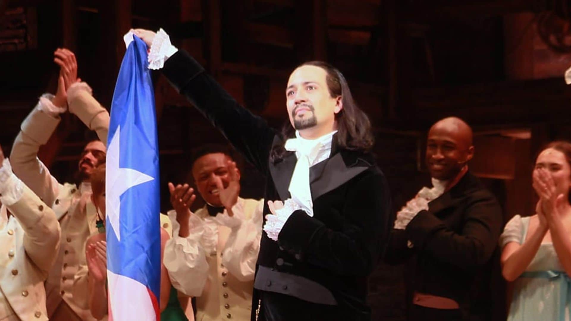 Lin-Manuel Miranda makes tearful return to Hamilton in Puerto Rico before celebrity-filled crowd