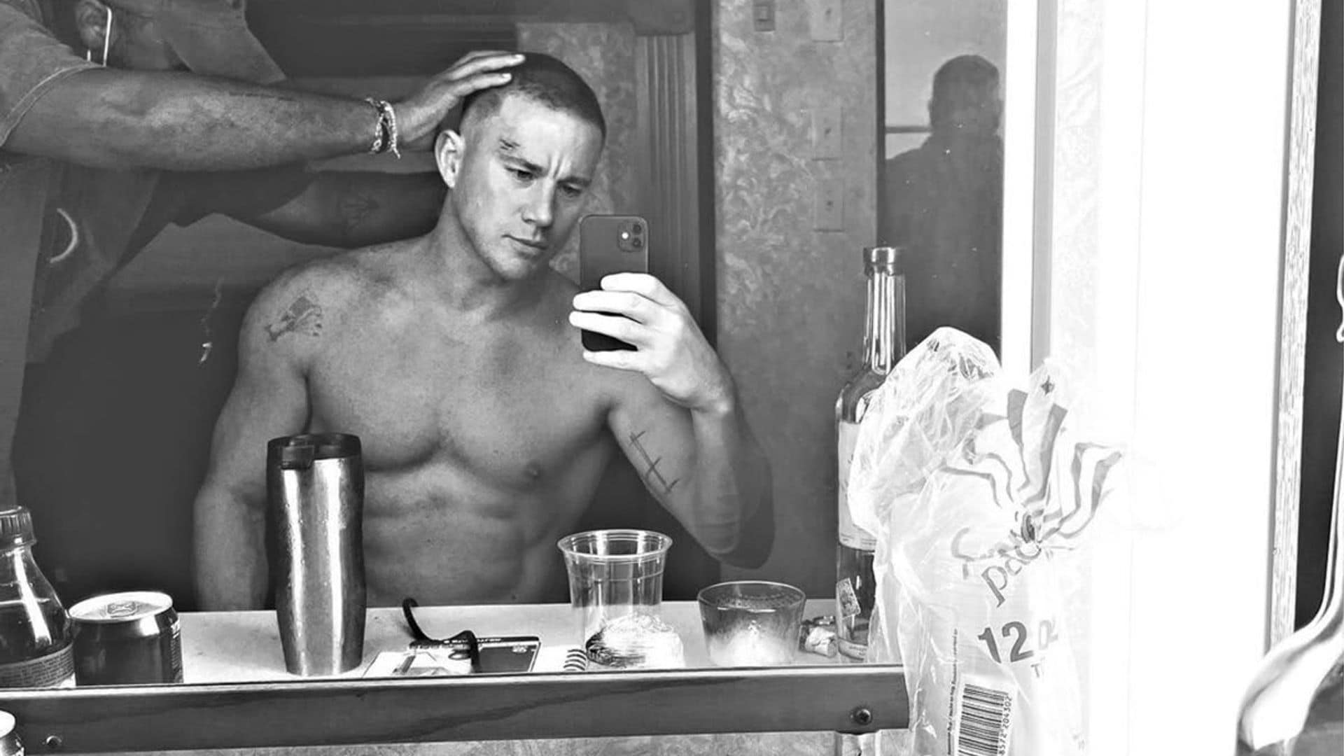 Channing Tatum posts shirtless selfie in celebration of wrapping new movie