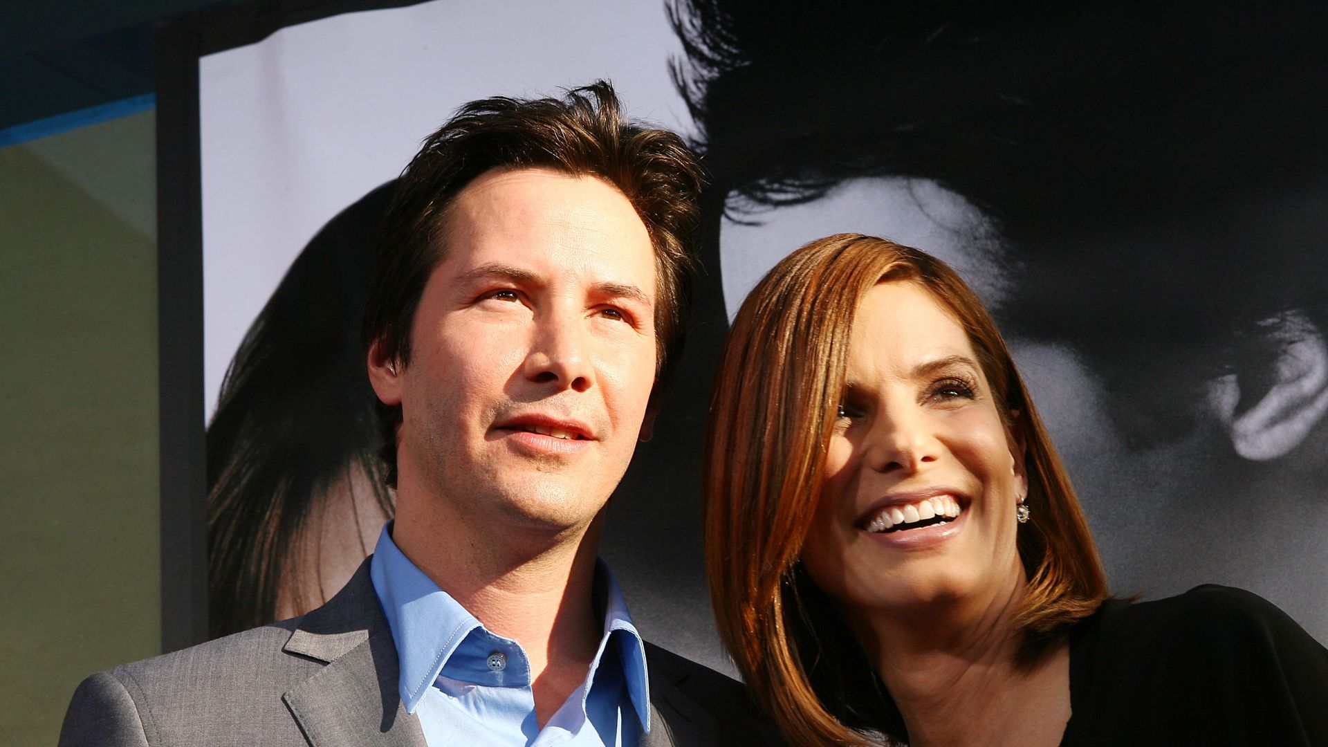 Sandra Bullock and Keanu Reeves share a sweet backstage reunion during his Broadway show