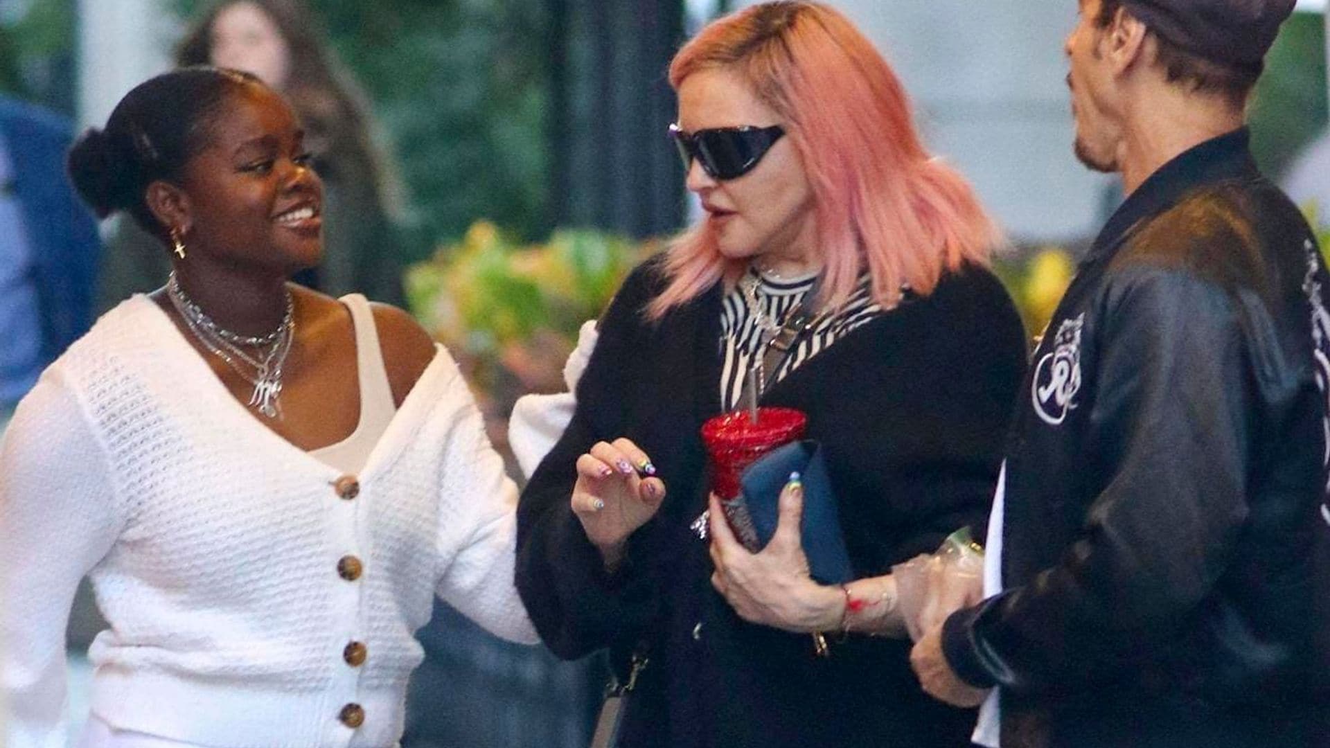 Madonna wears punk Balenciaga crocs for a family outing