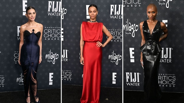 Ariana Grande, Demi Moore & Angelina Jolie’s Best Looks at the 2025 Critics Choice Awards