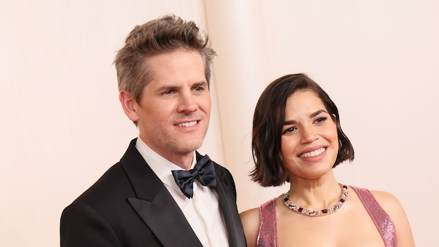 America Ferrera and Ryan Piers Williams at the Oscars