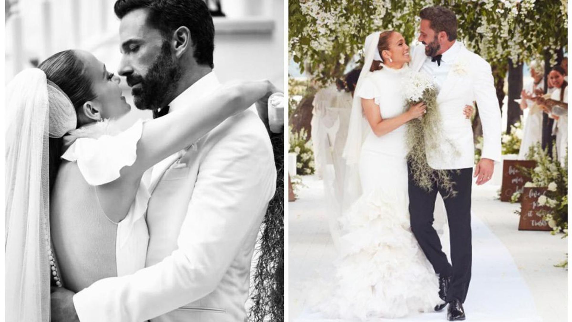 Jennifer Lopez shares wedding photos with Ben Affleck and details about the weekend