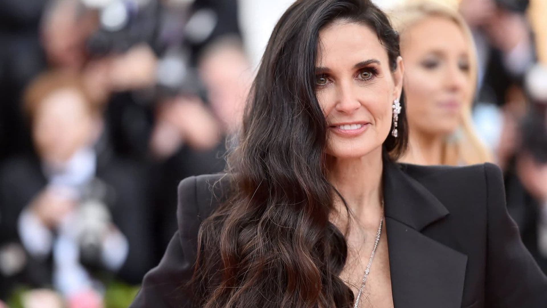 Demi Moore gave a shout out to her ex-husband’s wife on International Women’s Day