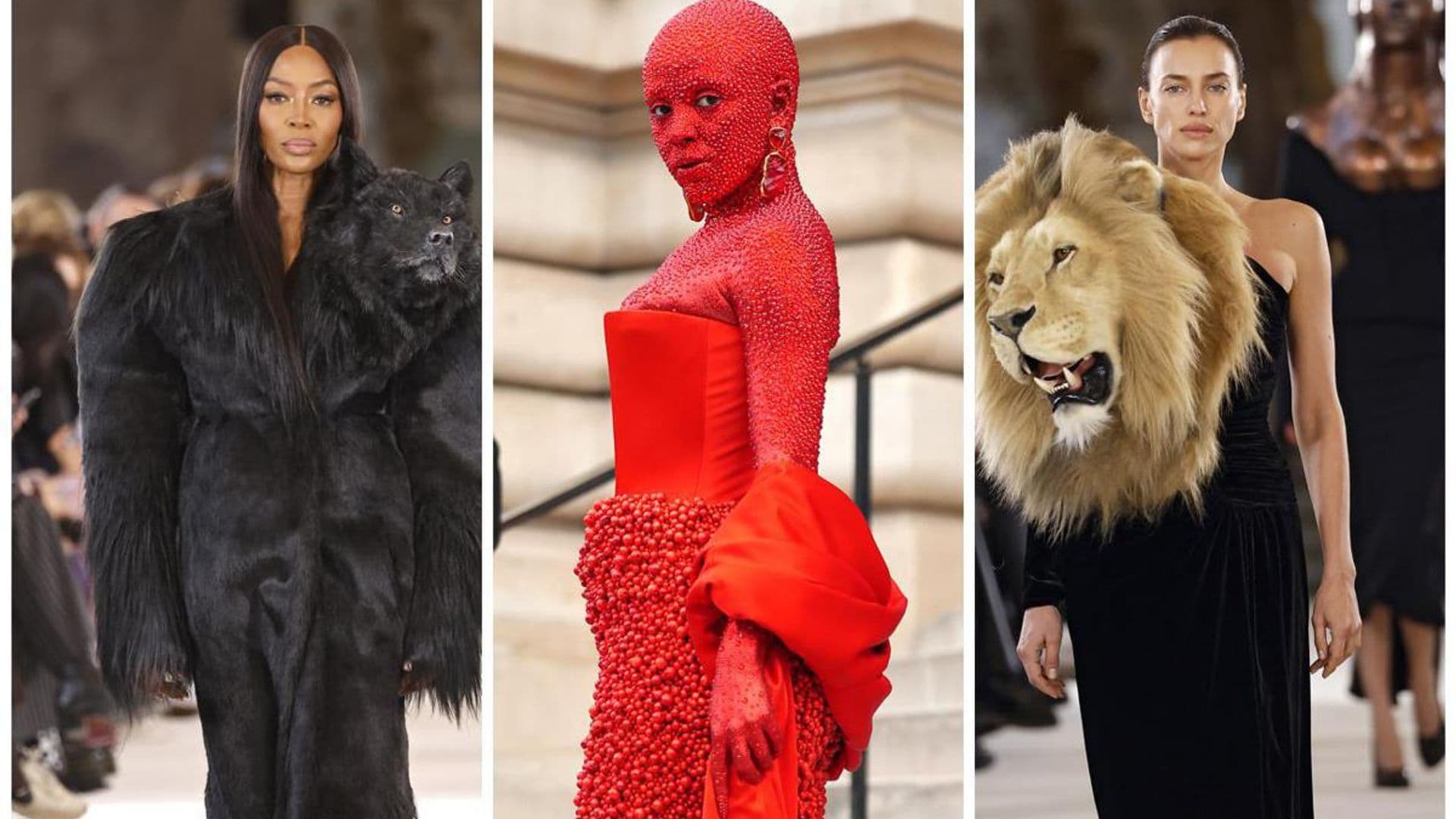 Doja Cat covered in 30,000 Swarovski crystals and more extravagant looks at Schiaparelli’s fashion show