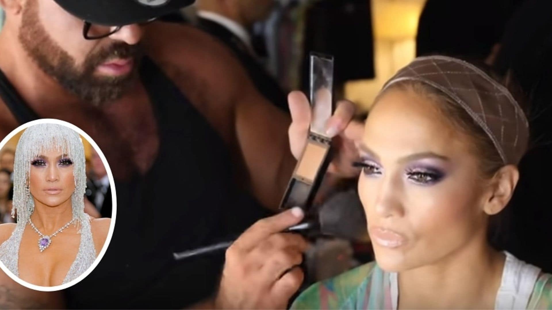 Here’s Why Jennifer Lopez Got Emotional During Her Met Gala Versace Glam Session