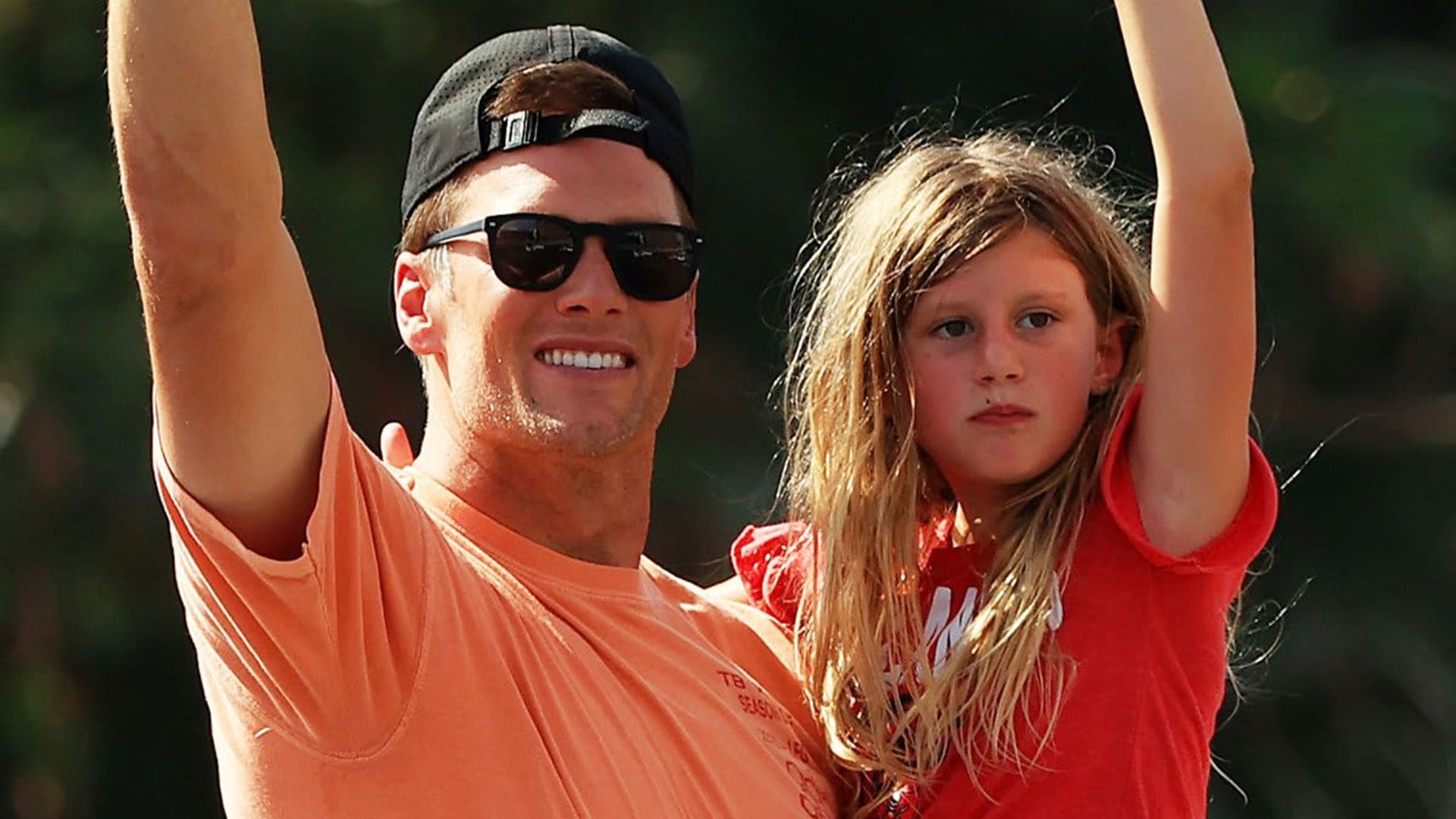 You have to see Tom Brady’s daughter’s reaction to him throwing the Super Bowl trophy: ‘Dad, no!’