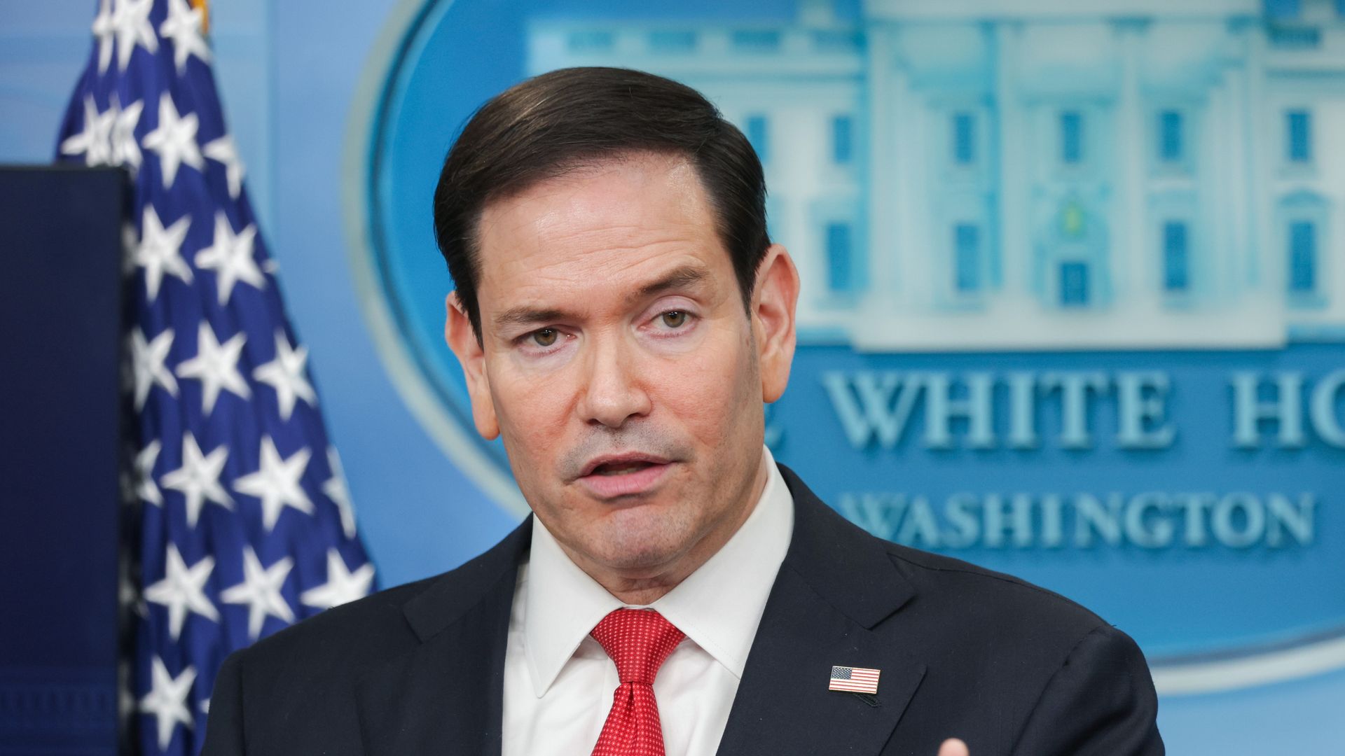 Marco Rubio quotes '90s hip-hop songs at a White House briefing after DJing at a wedding