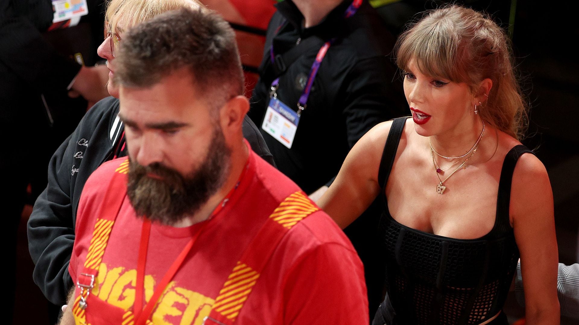 Taylor Swift and Jason Kelce
