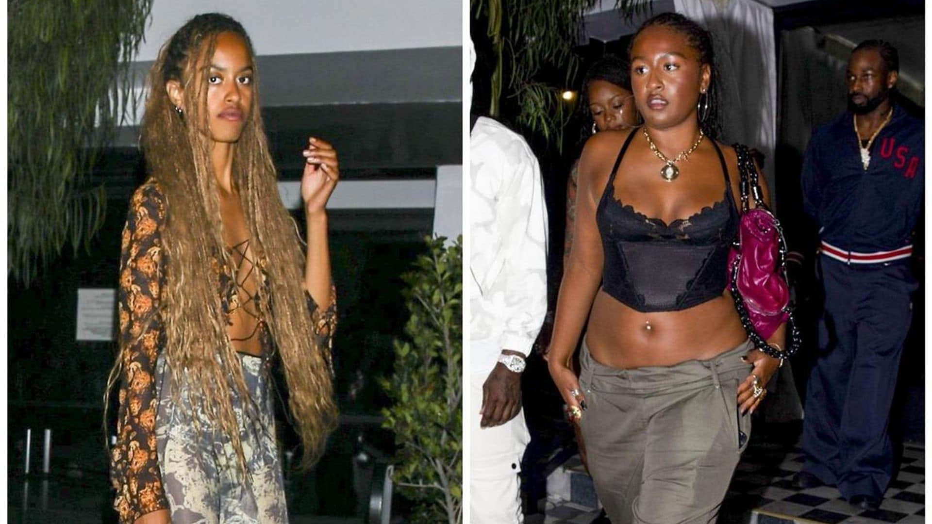 Malia and Sasha Obama enjoy a glamorous night out at a star-studded event hosted by Drake