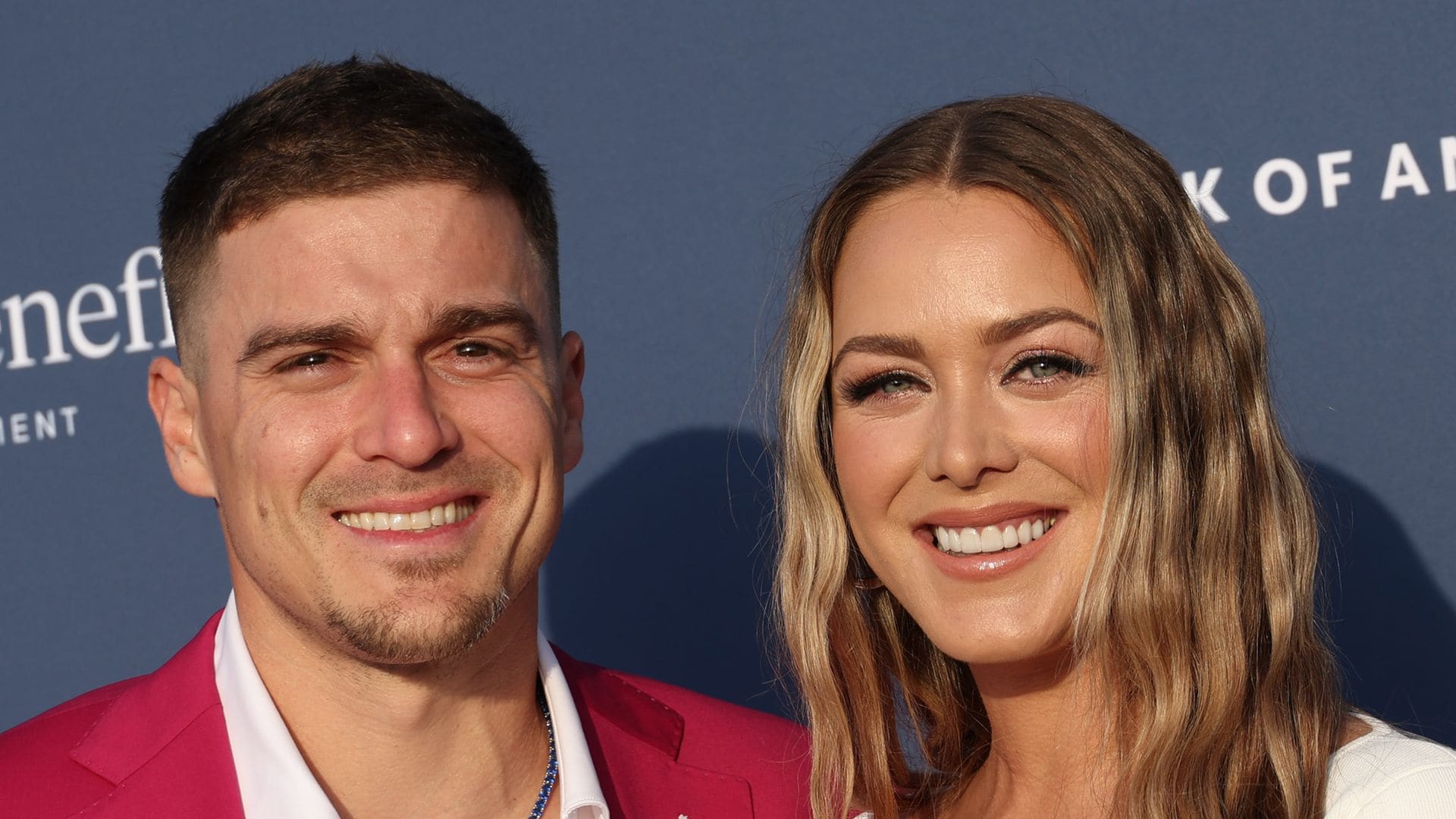 Kike Hernandez and Mariana Hernandez at the annual Los Angeles Dodgers Foundation (LADF) Blue Diamond Gala held at Dodger Stadium on May 2, 2024 in Los Angeles, California. 
