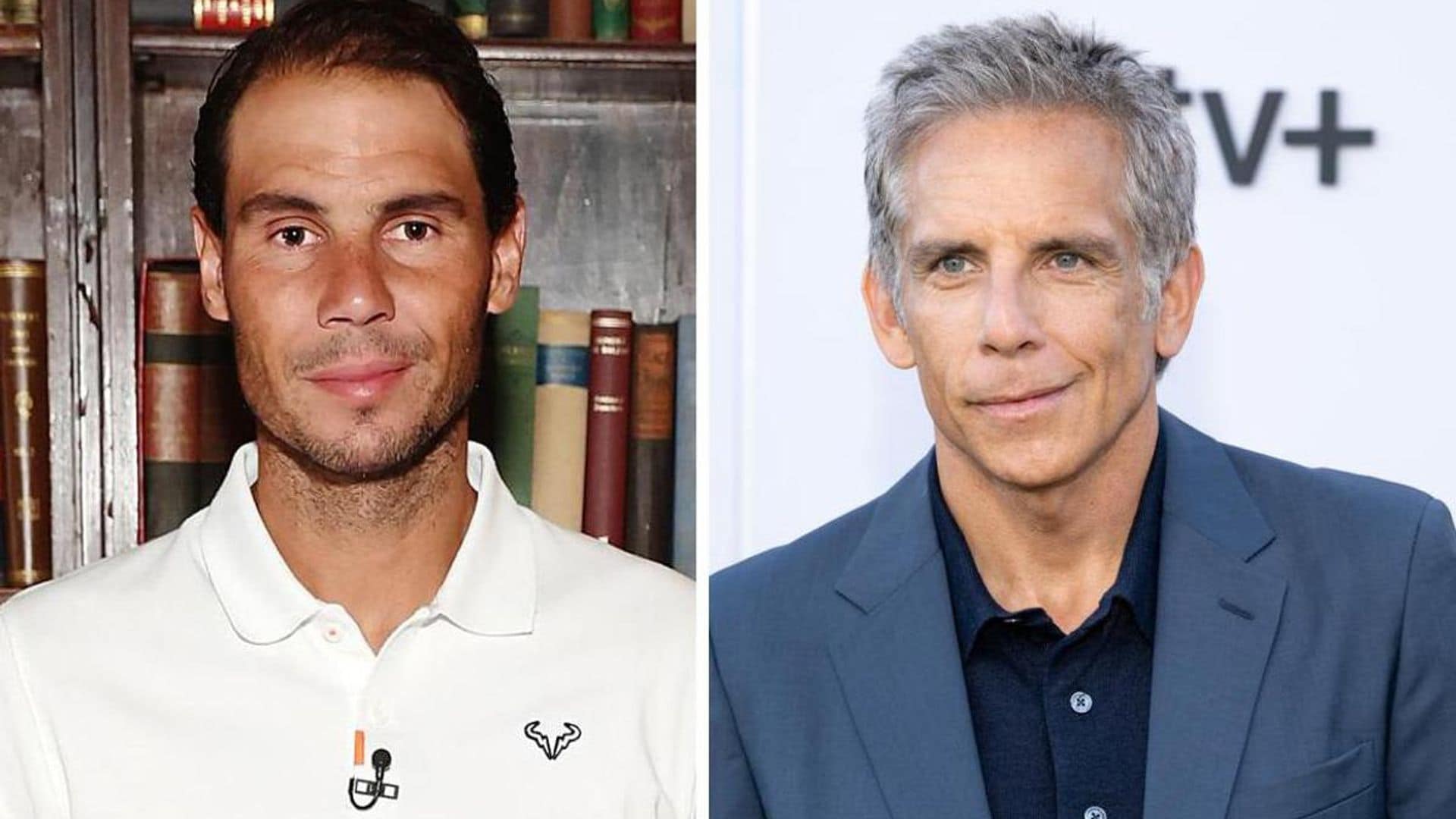 Rafael Nadal and Ben Stiller have dinner ahead of his first set at the US Open
