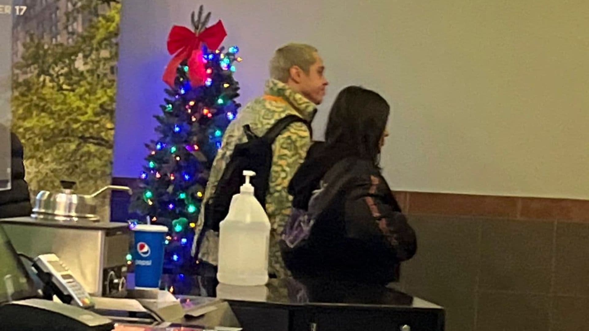 Kim Kardashian and Pete Davidson go to the movies on a date