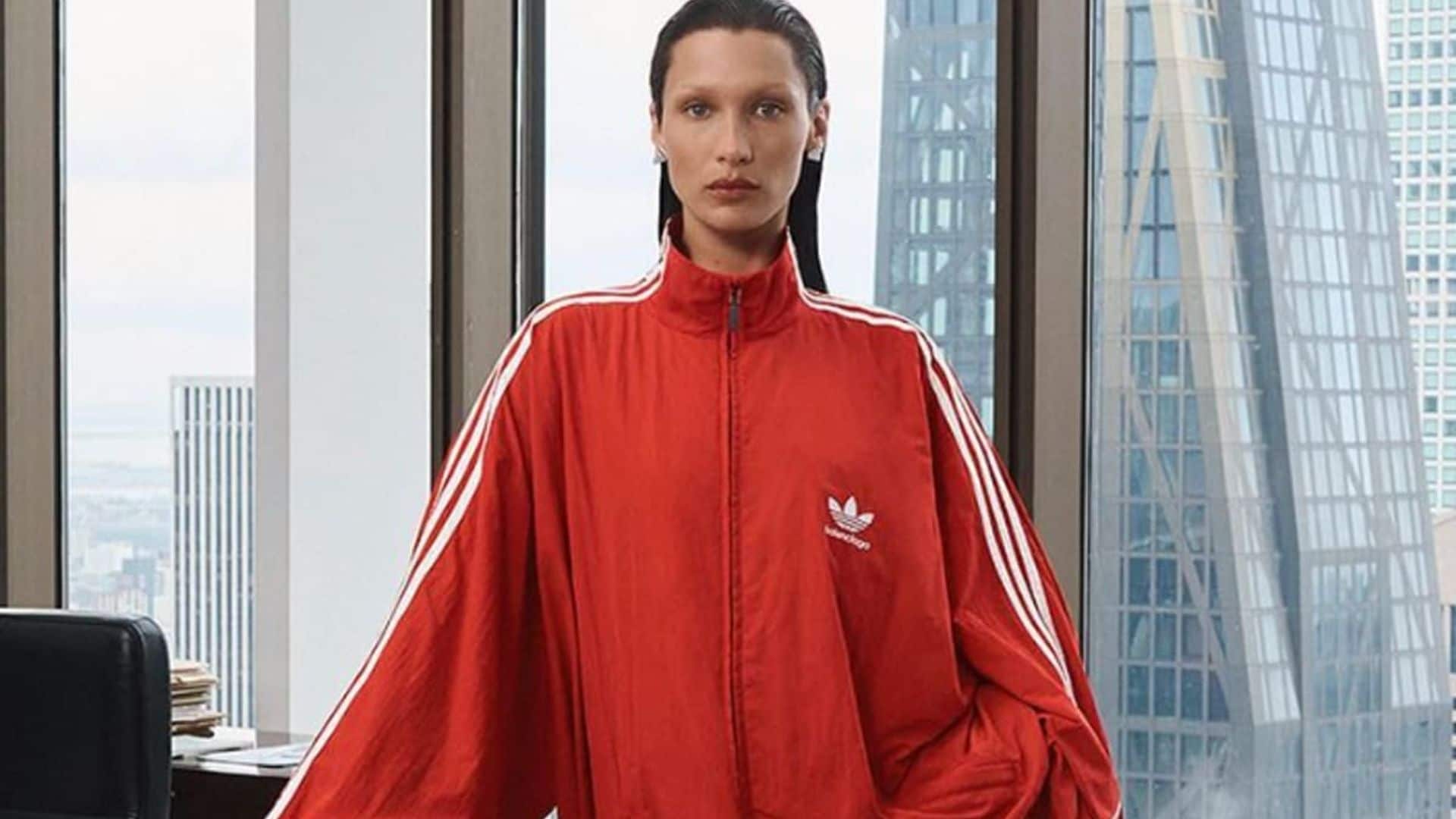 Bella Hadid poses in $6K tracksuit: Check out the new Balenciaga x Adidas collaboration