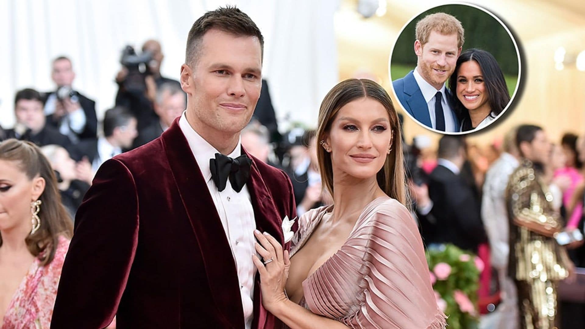 Gisele Bündchen and Tom Brady channel Meghan and Harry with loved-up pic
