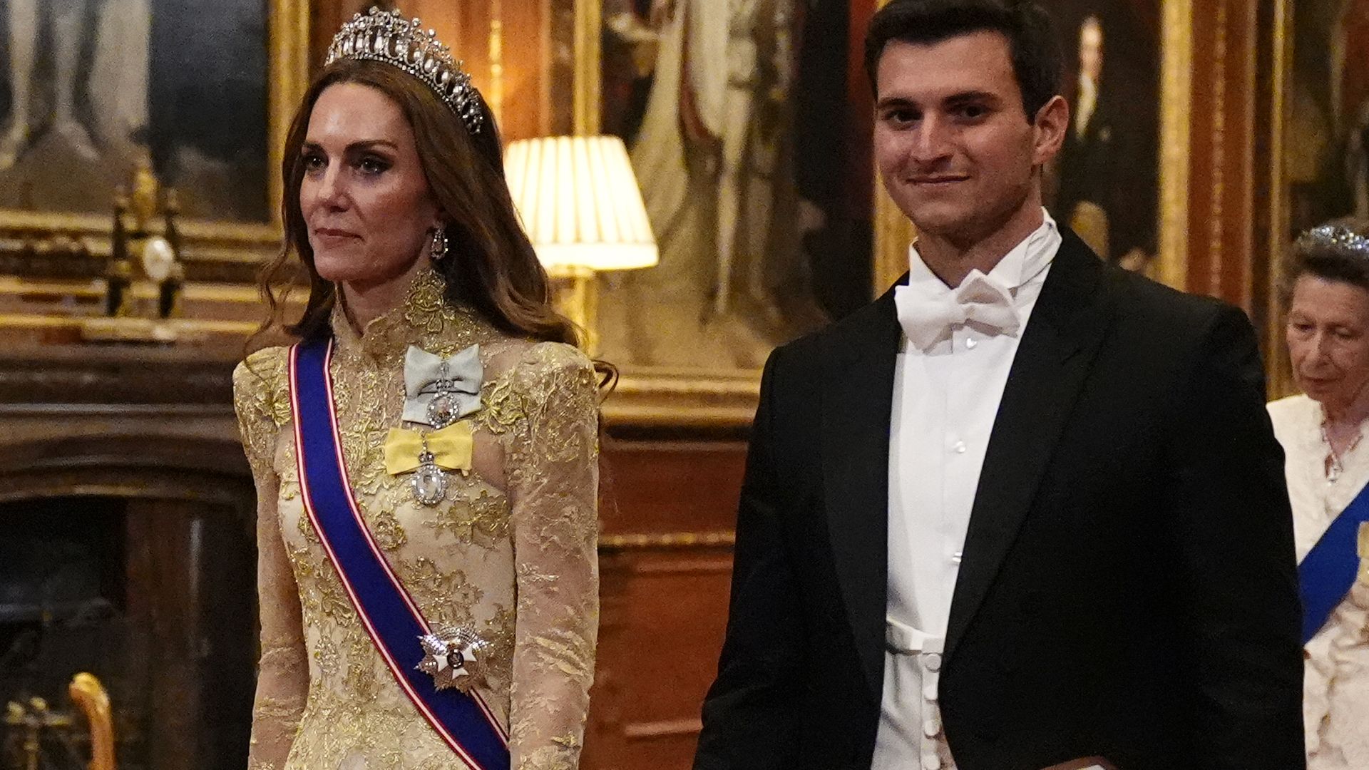 Tiffany Trump's husband walks in royal…