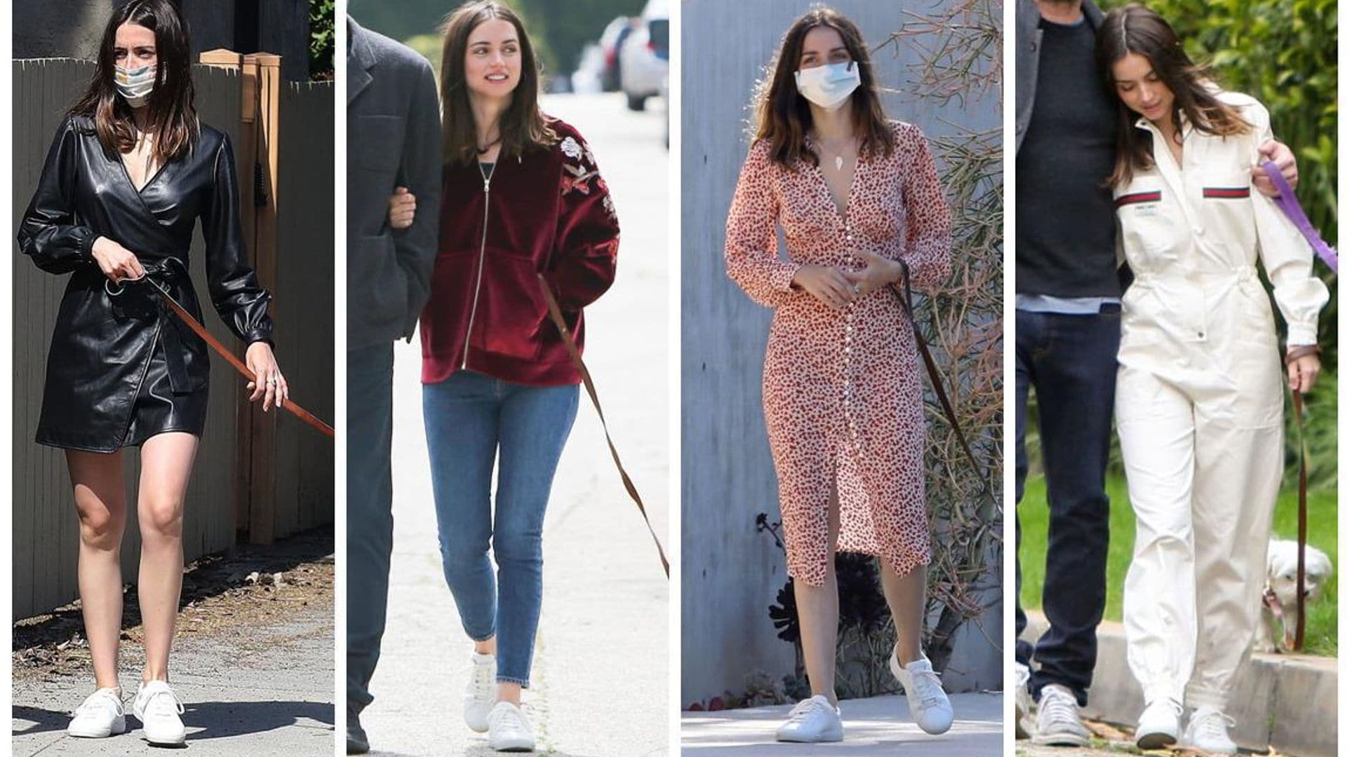 The white shoes Ana de Armas is wearing everywhere