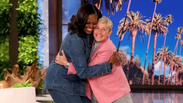 Michelle Obama joins Ellen DeGeneres for final appearance on the talk show