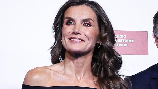 Queen Letizia steps out in fabulous little black dress