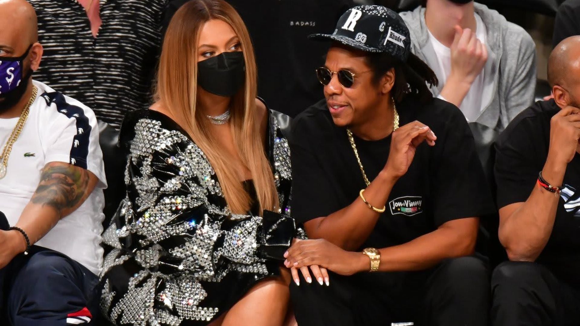Beyoncé and Jay-Z prove they are still madly in love while sitting courtside at a basketball game