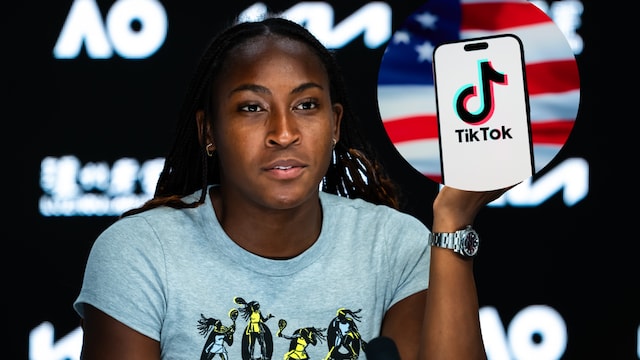 Coco Gauff reacts to the TikTok ban