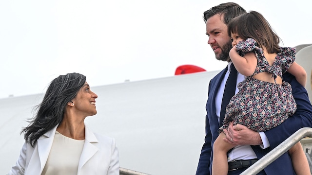 JD Vance and Usha Vance visit Disneyland with their kids