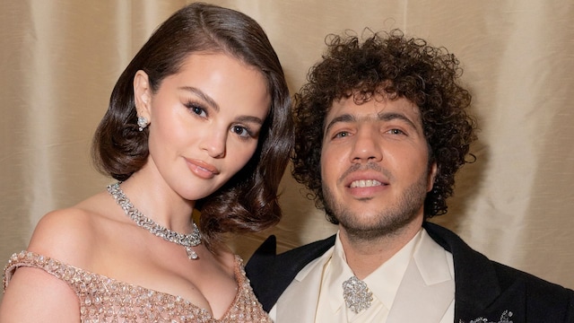 Selena Gomez and Benny Blanco attend the 97th annual Oscars at Ovation Hollywood on March 02, 2025 in Hollywood, California