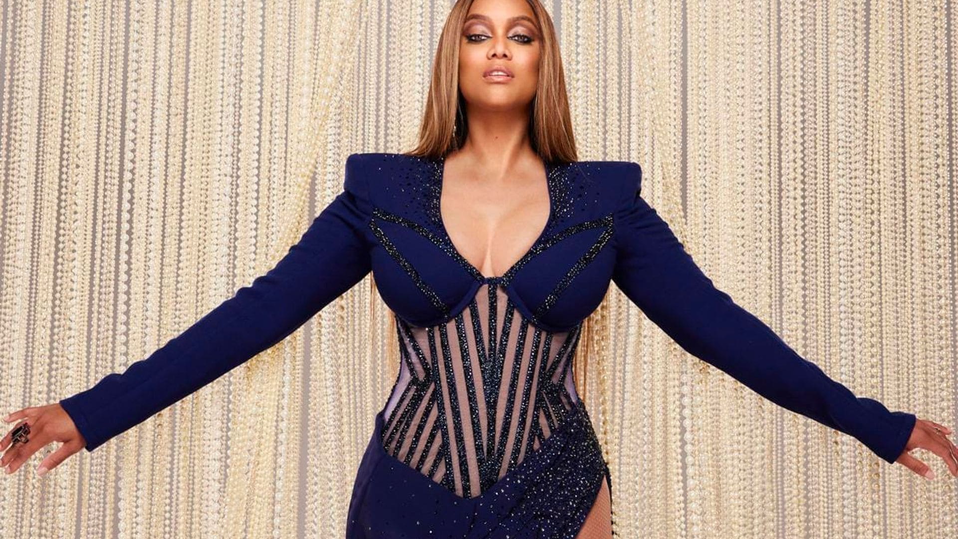 Kim Kardashian convinced Tyra Banks to come out of retirement for SKIMS shoot