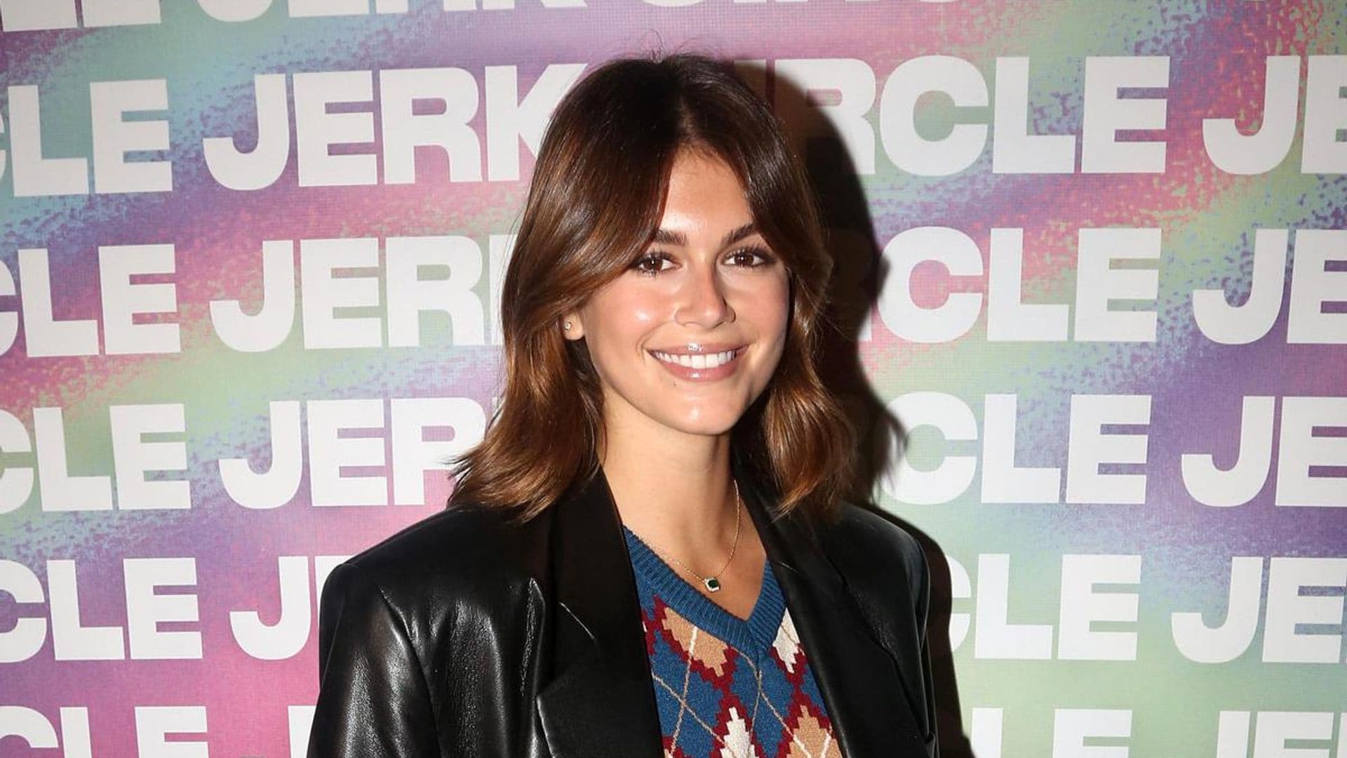 Kaia Gerber gives her dad Rande a haircut