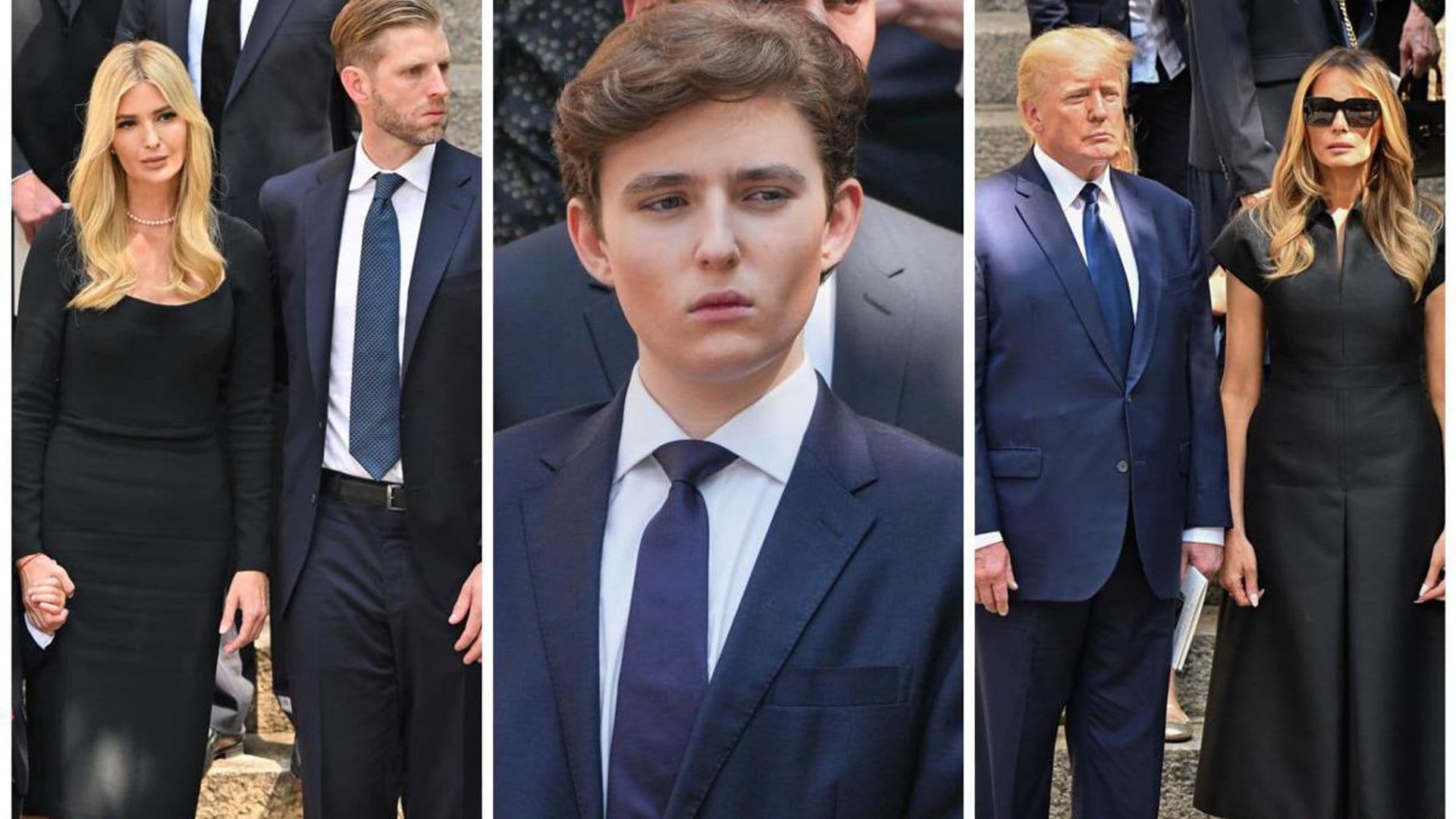 Barron Trump joins his family at Ivana Trump’s funeral in New York