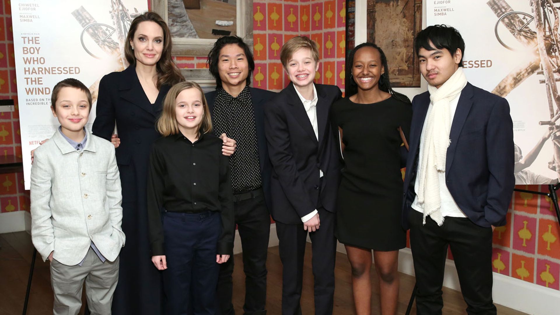 Angelina Jolie's six children make rare appearance for a special night out