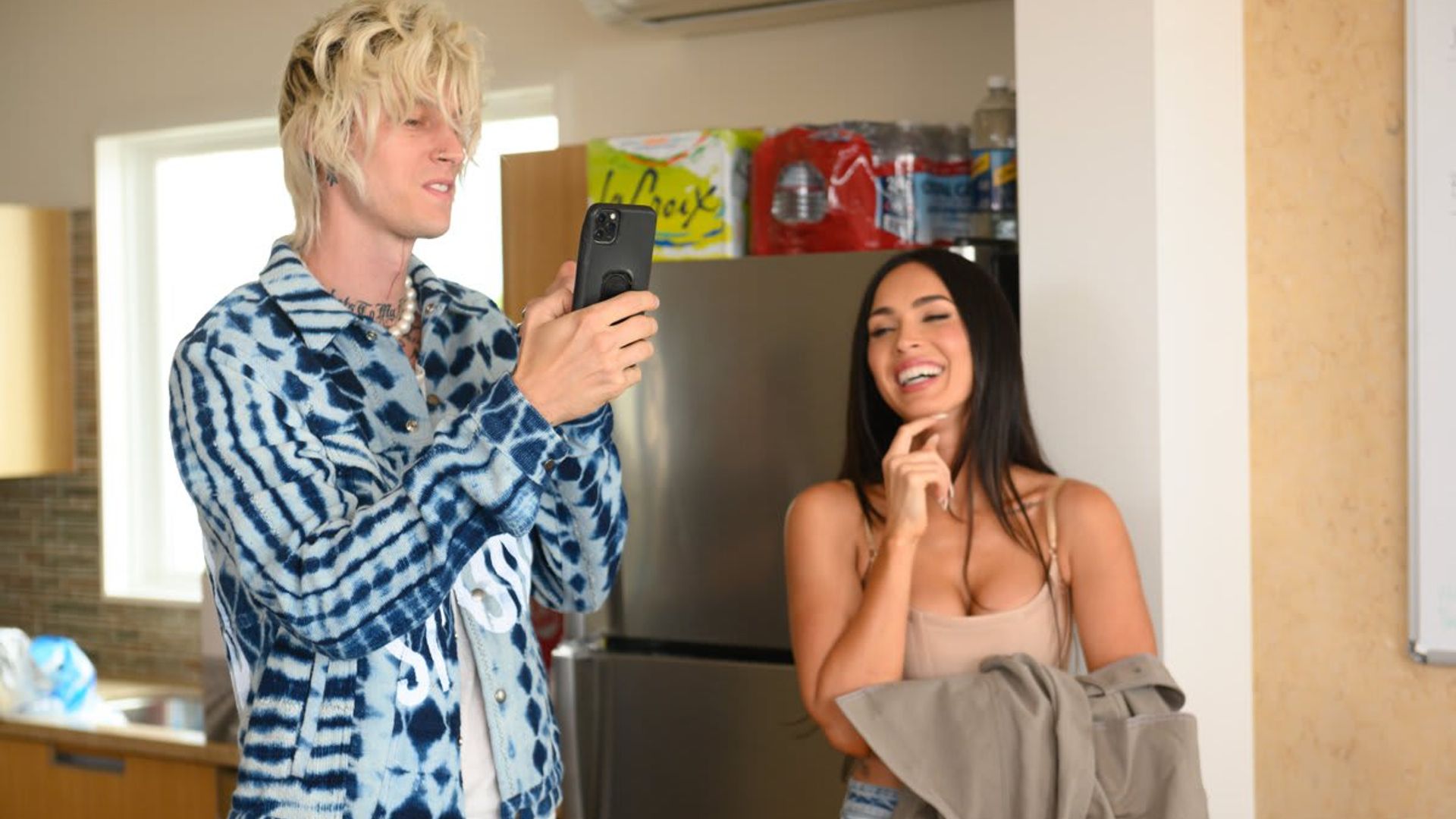 Kourtney Kardashian and Megan Fox get together to support their rockstar boyfriends