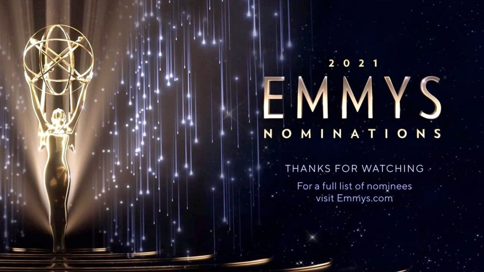 A complete list of nominees for the 2021 Emmy Awards