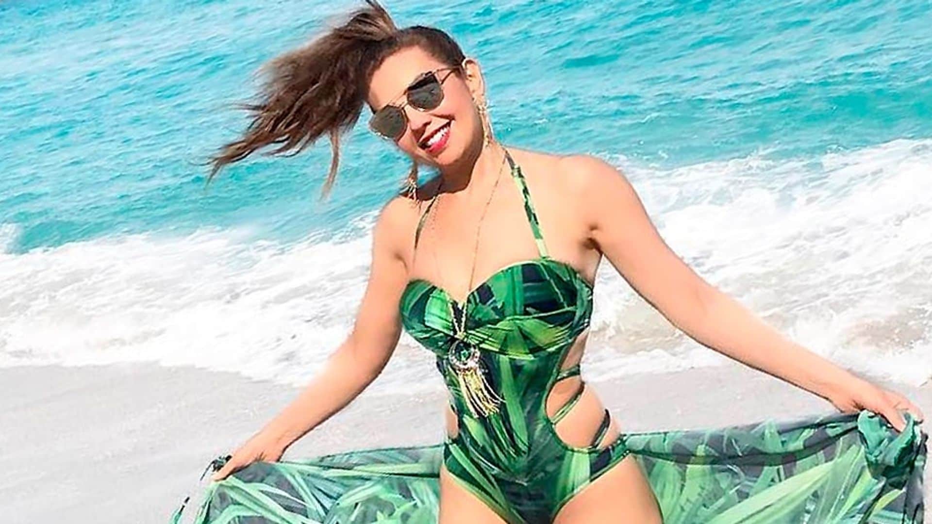 Thalia's tiny waist is even smaller! Check out her new size