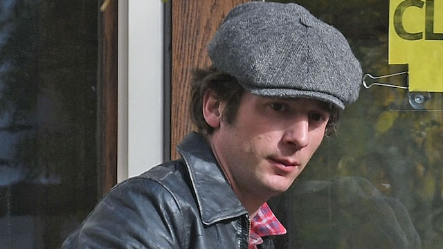 Jeremy Allen White as Bruce Springsteen on the set of "Deliver Me From Nowhere" 