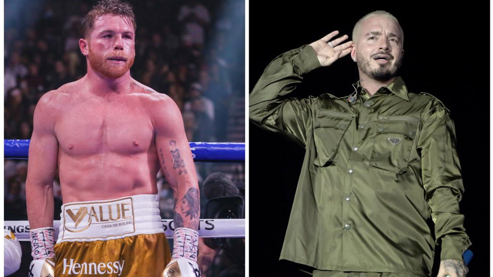 J Balvin says Canelo is afraid to jump on the boxing ring with him