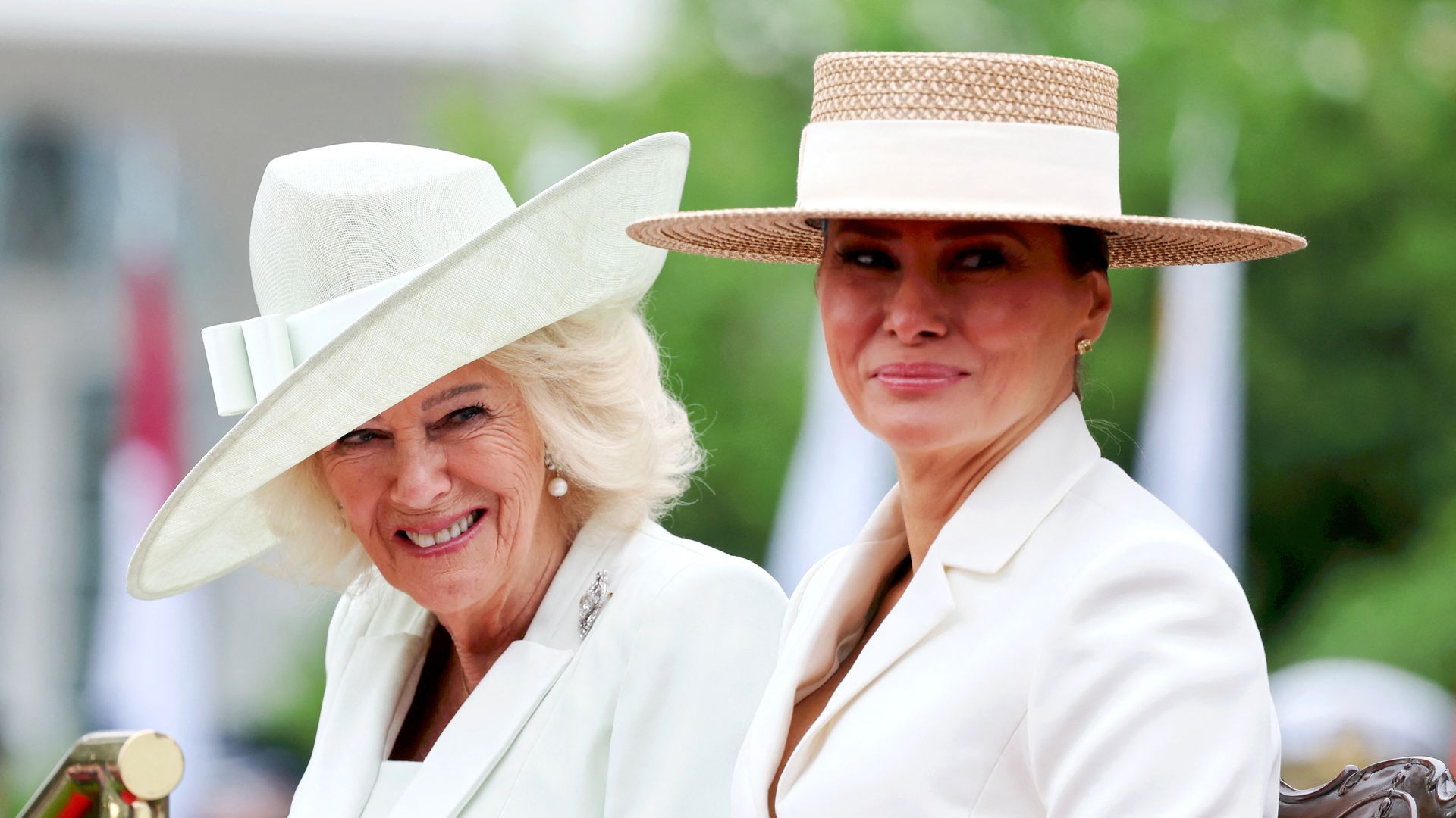 Queen Camilla just wore one of the world's most historic diamonds to meet Melania Trump