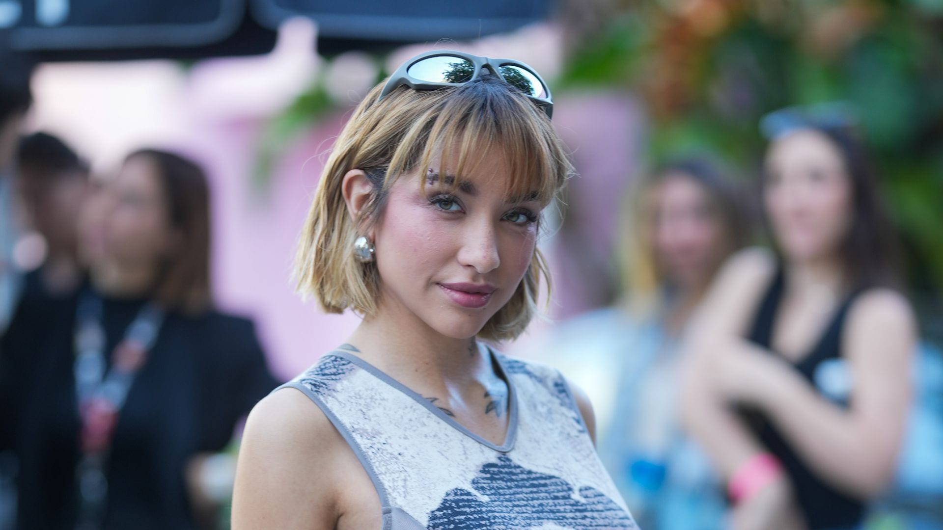 Maria Becerra is seen arriving at Casa Spotify on November 12, 2024, in Miami, Florida. (Photo by 305pics/GC Images)