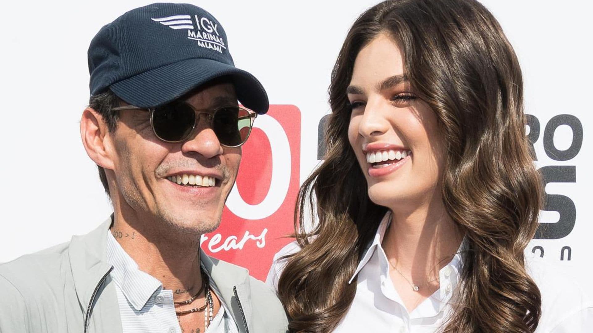 Watch: Marc Anthony nuzzles up with his and Nadia Ferreira’s fur child