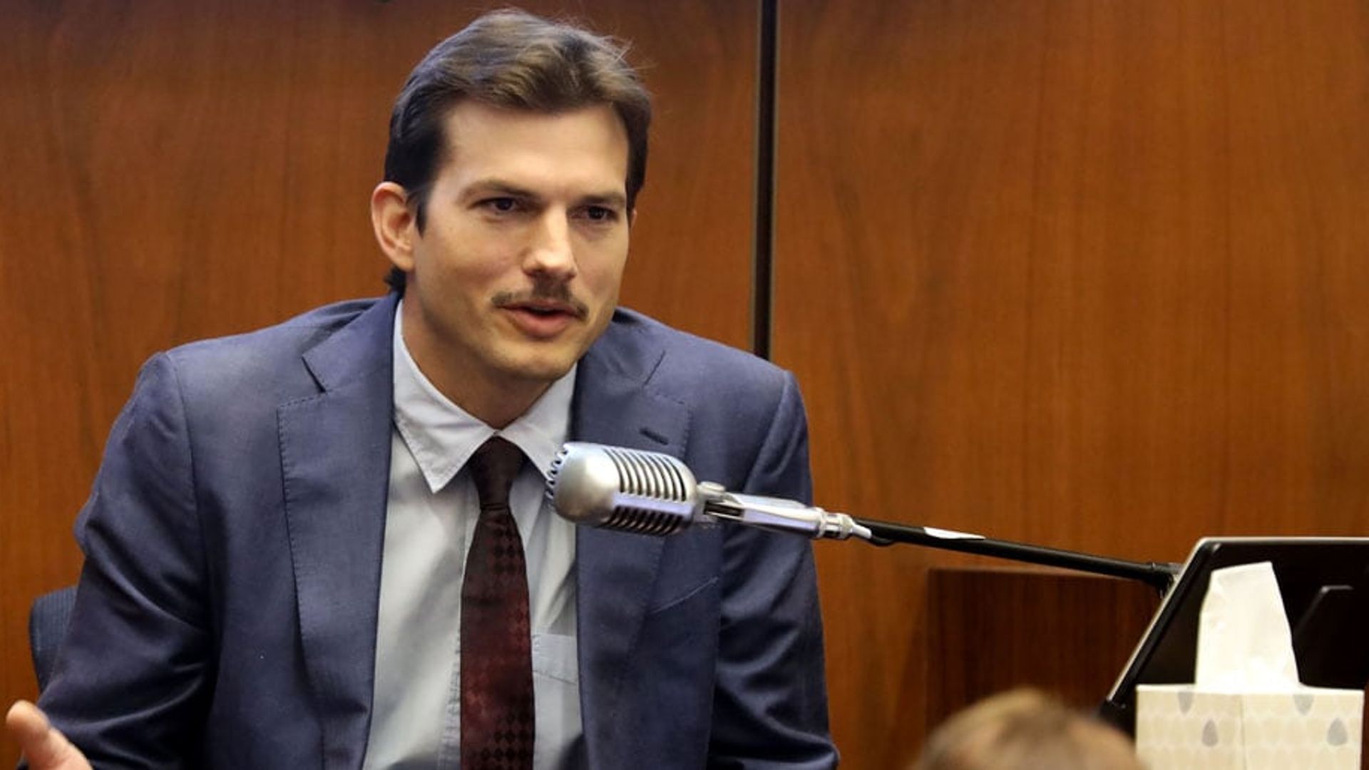 Ashton Kutcher takes the stand to speak publicly for the first time about his friend's death
