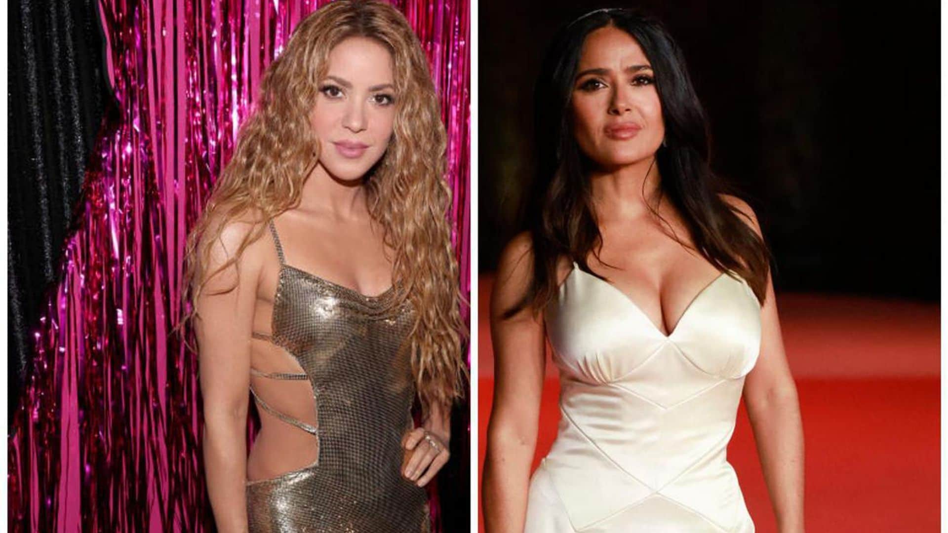 Salma Hayek dances to ‘Hips Don’t Lie’ celebrating Shakira’s birthday