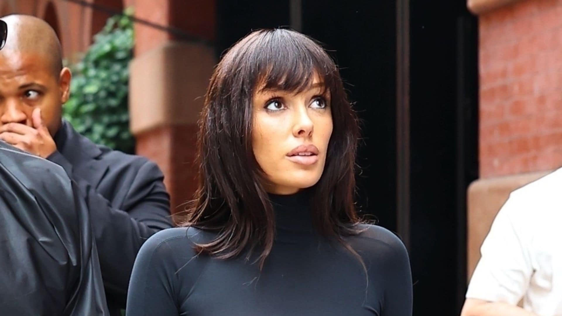 Bianca Censori stuns in tight black ensemble while spending the day with her stepkids