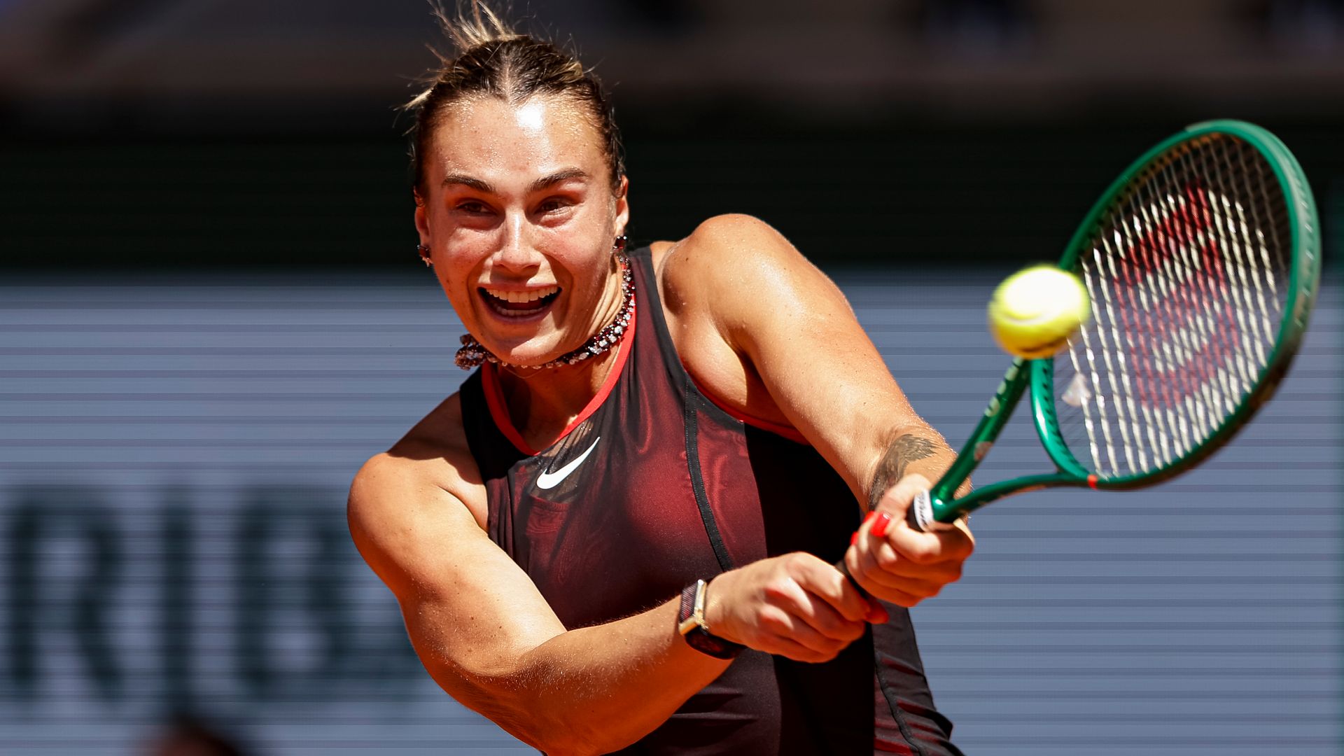 Aryna Sabalenka sparkles in diamonds as she opens French Open with victory