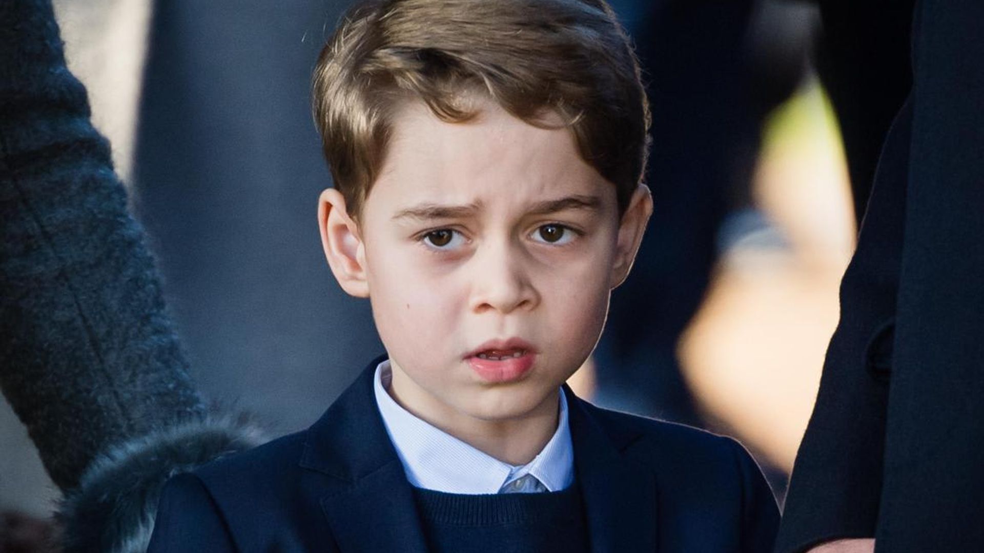 Prince George flashes smile next to Gan Gan Queen Elizabeth in new generational portrait
