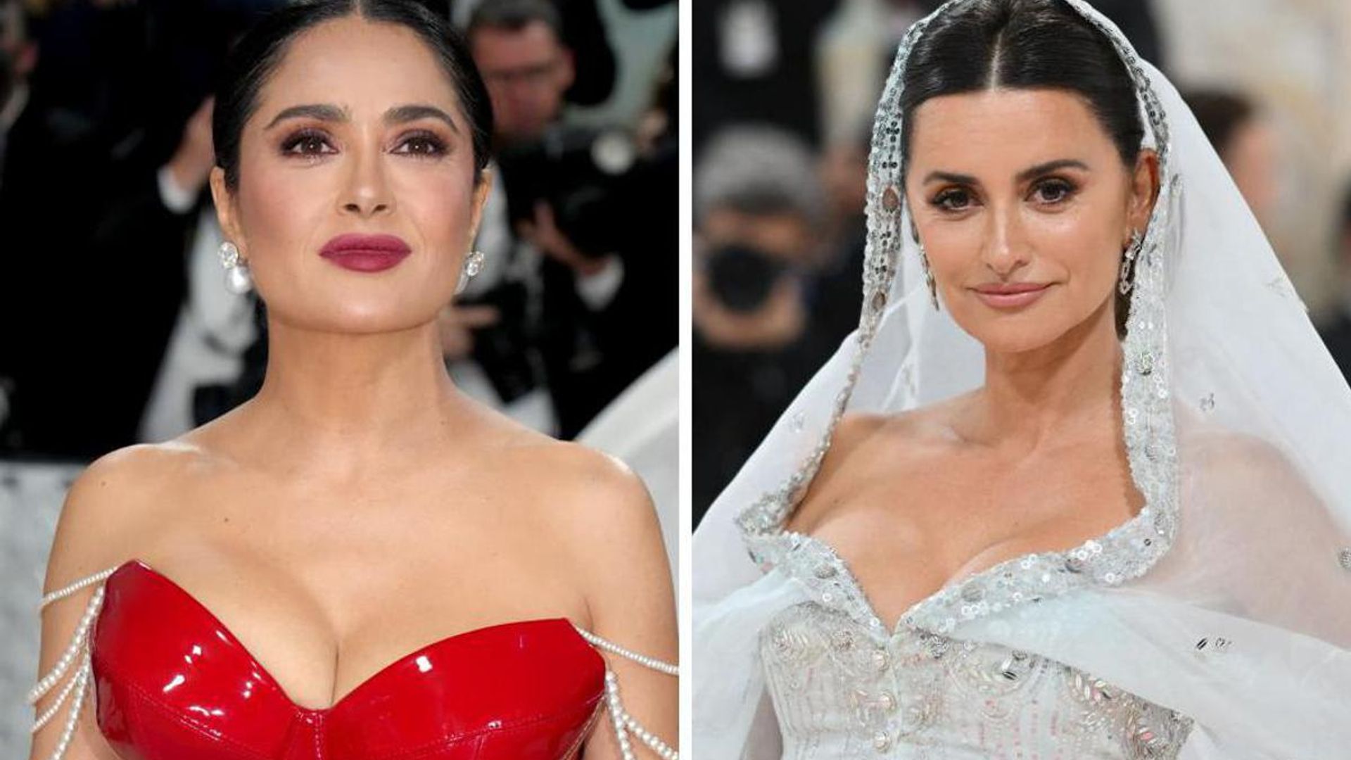 Salma Hayek shares epic photos getting ready for the Met Gala with Penelope Cruz
