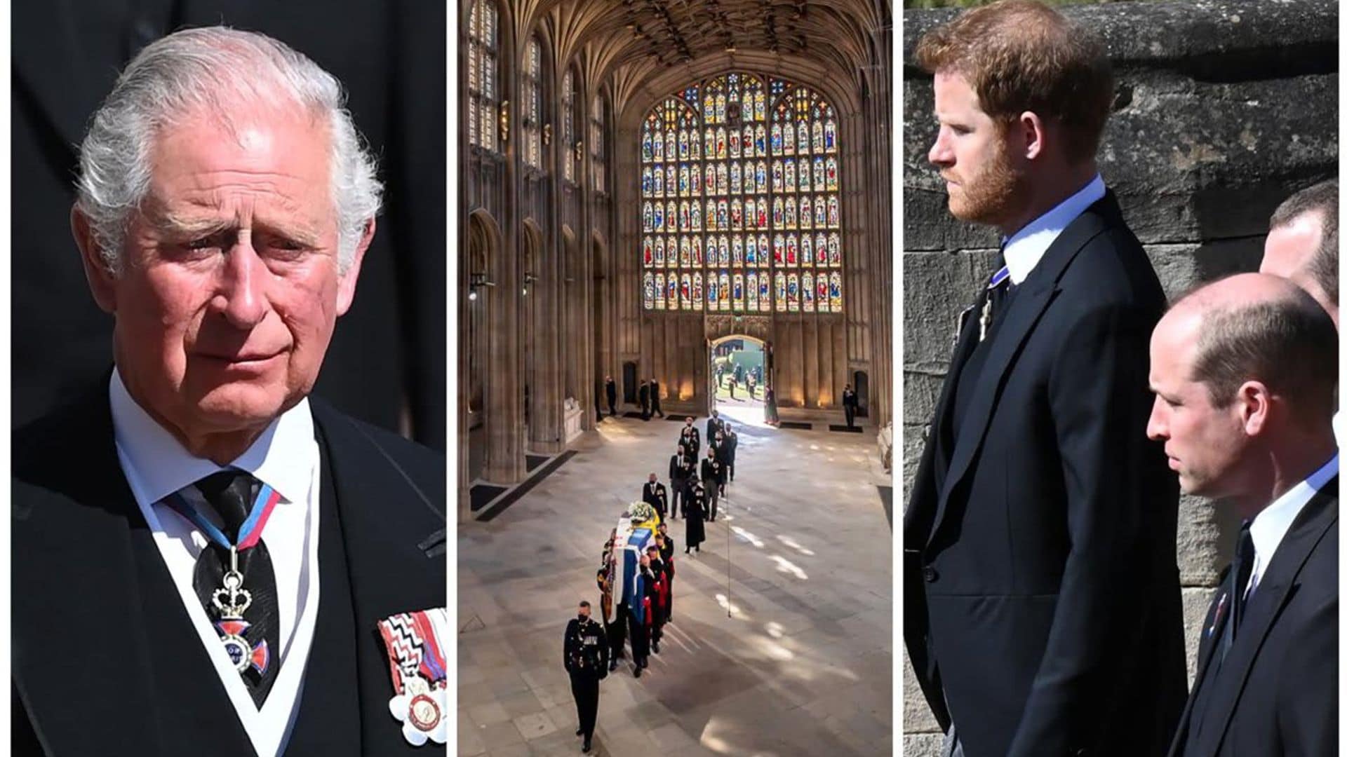 Prince Philip’s funeral in photos: William, Harry and Kate reunite, the Queen grieves and more