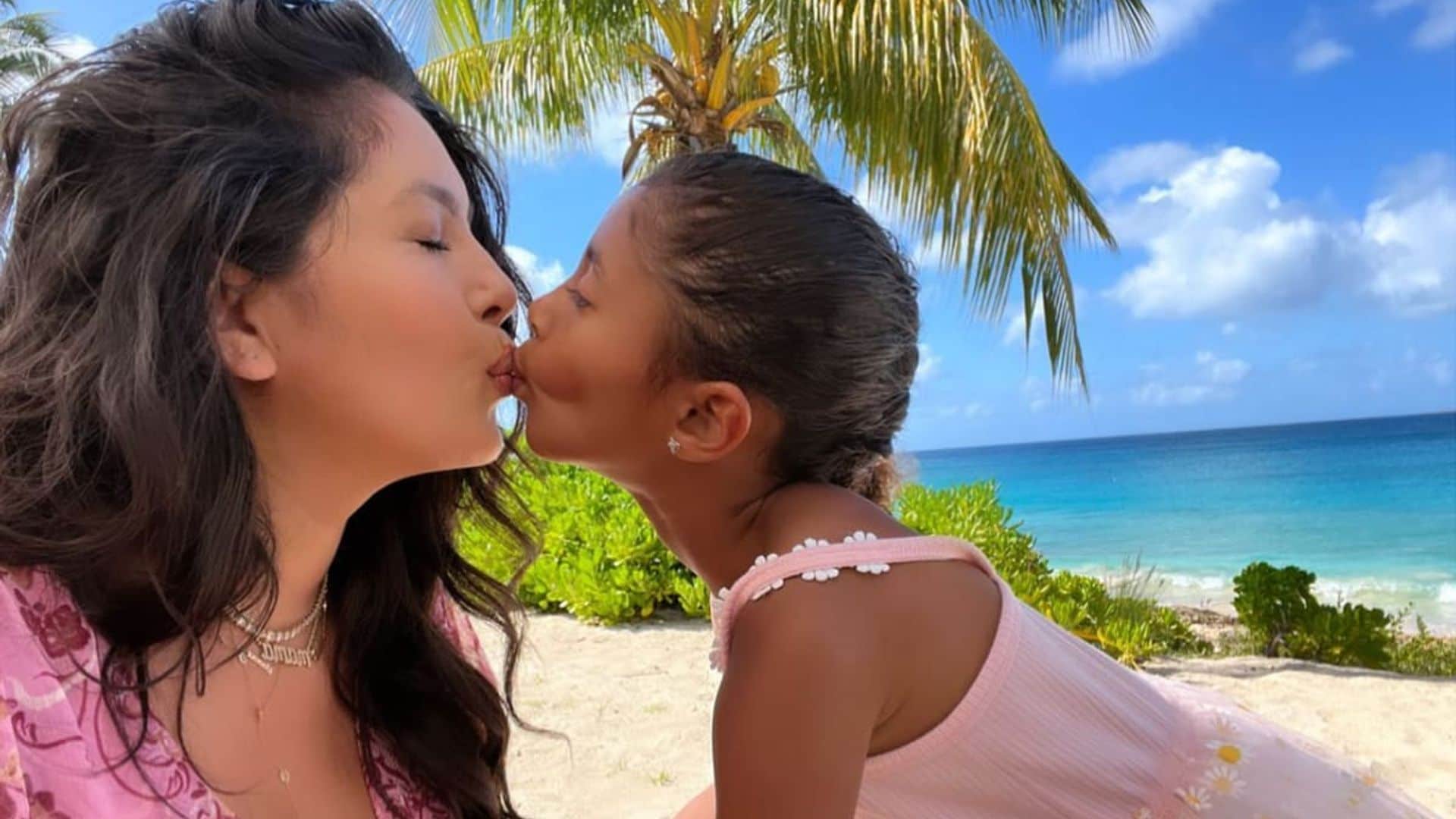 Vanessa Bryant takes daughters Natalia, Bianka, and Capri to the Caribbean for an Easter vacation
