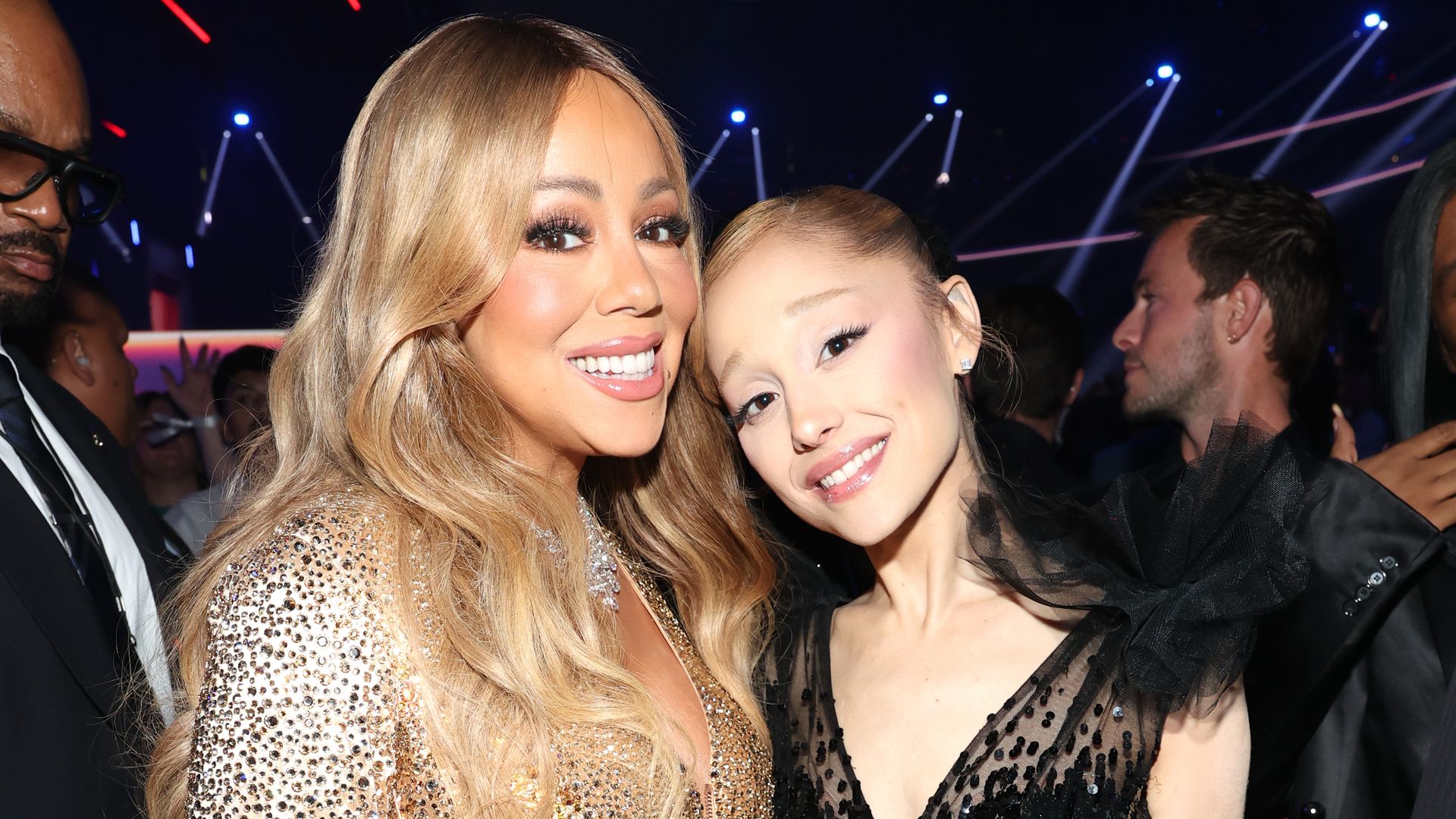 Ariana Grande honors Mariah Carey at the MTV VMAs with sweet words: 'I’m so grateful for you'