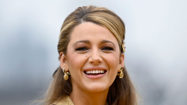 Blake Lively attends the "Another Simple Favour" photocall at the Corinthia Hotel on April 15, 2025