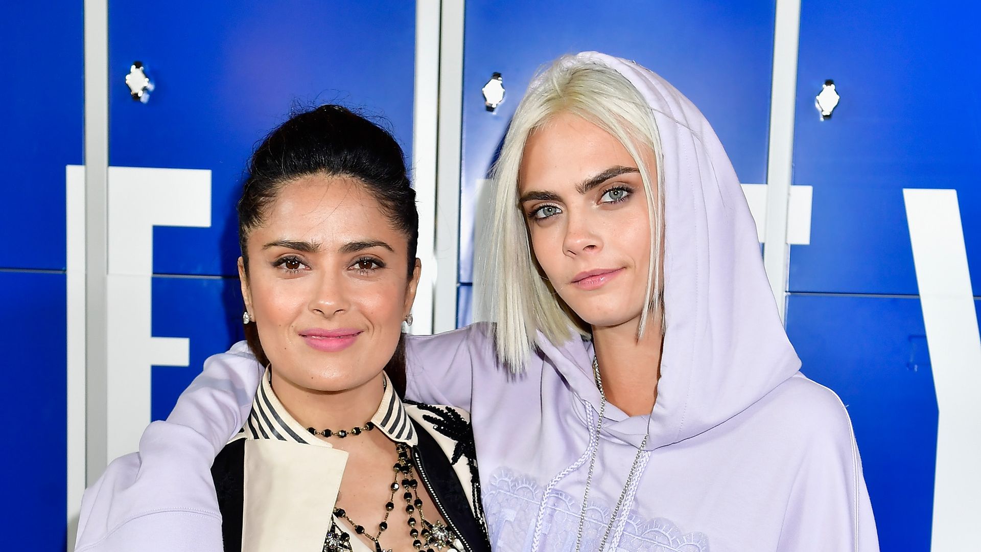 Salma Hayek and Cara Delevingne in 2017